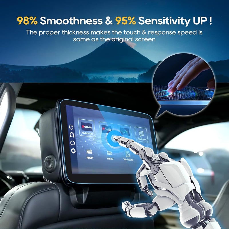 LFOTPP For 2025 GMC Yukon Screen Protector - (2pcs) 2021~2025 Yukon(Denali/Denali Ultimate) 12.6 inch Touchscreen [ClarityHD+] 2021~2025 Yukon Accessories Anti Fingerprint 9H Hardness Tempered Glass* - Image 5